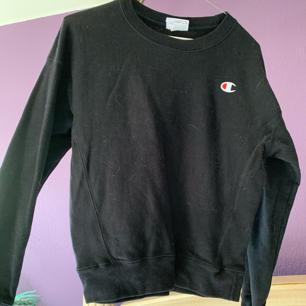 Black Champion Pullover